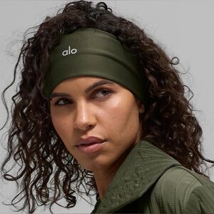 Alo Yoga Olive Green Airlift Headband